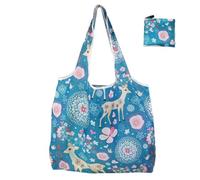 WSQHAO Bolsas de compras reutilizables for mujer, bolso mano plegable, bolsa tela portátil for comestibles, bolsos plegables gran capacidad, 5 uds para Compras(Color2)