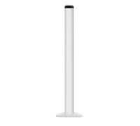 WSQHAO Columna de Soporte for pie mostrador Barra 50-110 cm, Escritorio computadora Ajustable Acero Inoxidable, gabinete aleación Aluminio para Muebles(White-80cm)