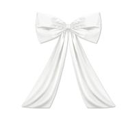 WSQHAO Decoración de Lazo, Grande for habitación, Gigante Coqueta for Navidad, cumpleaños, Boda, Fiesta, telón Fondo, decoración Pared para Fiestas(White)