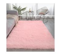 WSQHAO Fluffy Plush Carpet For Modern Home Living Room Sofa Area Rug Silky Soft Crawling Mat Children Bedroom Large para Salón(Pink,60x160cm(23.6x63in))