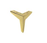 WSQHAO Juego de 4 Patas Muebles con Rombos engrosados, trípode Ligero, herrajes Lujo, Mesa para Muebles(Gold 13cm)