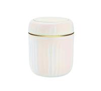 WSQHAO Mini bote de basura for escritorio con tapa, organizador, caja almacenamiento for oficina y dormitorio para Basura(White)