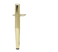 WSQHAO Patas de Metal Doble Tubo for Muebles, mesita Noche, Banco Lujo, Accesorios Mesa, Patas gabinete, 4 Uds para Muebles(Gold 13cm)