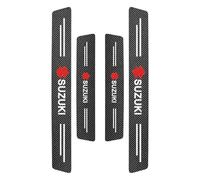 WSRFOLP 4 Piezas Umbral de Puerta Coche para Suzuki CX4 I Sedan 2007 2008 2009, Pegatinas Protectoras Umbral Fibra Carbono Tiras Decoración para Estribos de Coche