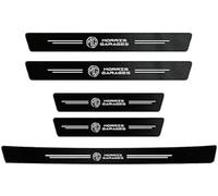 WSRFOLP 5 Piezas Pegatinas Protector de Umbral para MG Whale 2024 -, Fibra Carbono Parachoques Coche Pegatinas Umbral Accesorios Decorativos