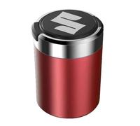 WSRFOLP Cenicero Coche para Suzuki S-Cross SX4 Swift Jimny Alto Grand Vitara Ignis Samurai, Cenicero Autoextinguible Resistente A Altas Temperaturas Automóviles Van Camping al Aire Libre,Red