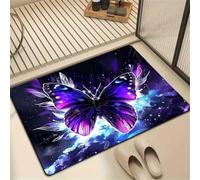 Wsrght Alfombra de Baño Absorbente Antideslizante 70x120cm Alfombrilla Diatomita Baño de Microfibra, Alfombra Ducha Secado Rápido, Alfombrilla Ducha Lavable para Ducha y Entrada Rug Mitad 3-83