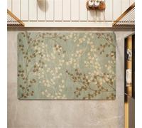 Wsrght Alfombra de Baño Absorbente Antideslizante 90x150cm Alfombrilla Diatomita Baño de Microfibra, Alfombra Ducha Secado Rápido, Alfombrilla Ducha Lavable para Ducha y Entrada Rug Sage 3-1139