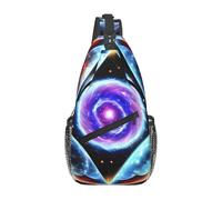 WSSYYBF Cosmic Stars - Bolsa cruzada en el pecho en diagonal. Bolsa de hombro ajustable y transpirable