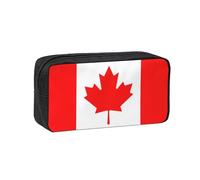 WSSYYBF Estuche para bolígrafos simple y espacioso con la bandera de Canadá. Estuche grande y espacioso, bolsa Oxford 600D con cremallera para el trabajo, la oficina, moda para mujer