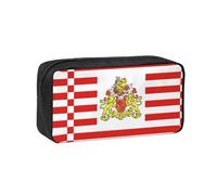 WSSYYBF Estuche simple y espacioso con la bandera del Senado de Bremen. Estuche grande y espacioso, bolsa Oxford 600D con cremallera para trabajo, oficina, moda femenina
