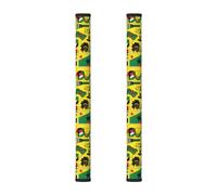 WSSYYBF Jamaican Elements - Cubiertas para manijas de puerta de refrigerador, 2 unidades, fundas para manijas de cocina