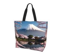 WSSYYBF Monte Fuji a principios de primavera. Bolso de hombro de moda para mujer, simple y ligero