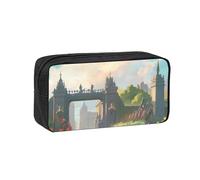 WSSYYBF Outside The Castle Gate - Estuche simple y espacioso para bolígrafos, bolsa de almacenamiento portátil de tela Oxford 600D, adecuada para oficina y viajes.