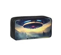 WSSYYBF UFO Landing - Estuche para bolígrafos simple y espacioso. Funda grande y espaciosa, bolsa Oxford 600D con cremallera para el trabajo, la oficina, moda para mujer