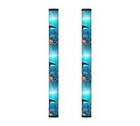 WSSYYBF Whales Under The Sea - Fundas para manija de puerta de refrigerador (2 unidades)