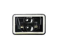 WSUMKH Auto Faros 4 Faros LED De 12 V X 6 Pulgadas Luces Altas Y Bajas 6500 K Blanco Con Luz Conducción DRL 2 Colores Para Coches Camiones Faro(4PCS 4X6 Headlight)