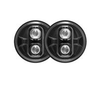 WSUMKH Auto Faros Faros LED Dot E9 De 12 V Y 24 V Con Halo Redondos De 7 Pulgadas Con Luz Diurna DRL Y Señal De Giro. Faro(2PC J013-2TJ)