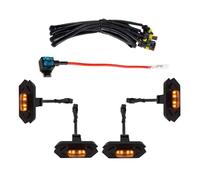 WSUMKH Auto Faros Luz LED Ámbar/blanca Para Parrilla Delantera De Coche Lámpara Circulación Diurna Modificada Para Ford Para Ranger Wildtrack T9 2023 2024 2025 Faro(Amber led)