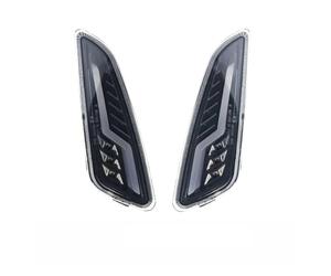 WSUMKH Faros Delanteros Motocicleta Para PIAGGIO Para Vespa Para Elettrica Para Sprint Para Primavera 50 125 150 Indicador Señal Giro Delantero Y Trasero LED DRL Para Motocicleta(Front 2piece clear)