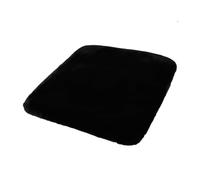 WSUMKH Funda Asiento Funda Cálida para Asiento Coche, Cojín Delantero Y Trasero Felpa, Protector Universal para Silla, Invierno, 1 Unidad(Negro)
