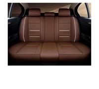 WSUMKH Funda Asiento Fundas Asiento Coche para Fit For City para CRV Civic para Accord para Jazz para Elysion para Odyssey Cuero Universal(Rear Seats-Brown)