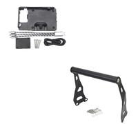 WSUMKH para Royal para Enfield Himalayan 2016 2017 2018 2020 2019 2020 Soporte para Teléfono Móvil Soporte para Placa Navegación GPS Accesorios Motocicleta Soporte Montaje Teléfono(B and 22mm)
