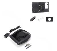 WSUMKH Puerto De Carga USB Inalámbrico Motocicleta para Xmax NMAX 125 X-MAX 300 N-MAX 155 Soporte De Navegación GPS para Teléfono Soporte Montaje Teléfono(22mm Wireless Holder)