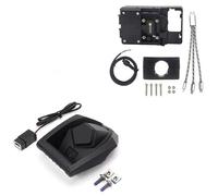 WSUMKH Puerto De Carga USB Inalámbrico Motocicleta para Xmax NMAX 125 X-MAX 300 N-MAX 155 Soporte De Navegación GPS para Teléfono Soporte Montaje Teléfono(22mm USB Holder)