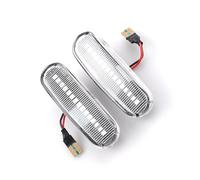 WSUMKH Señal Giro Lámpara 2 Luces LED Dinámicas De Posición Lateral, Repetidoras, Para Peugeot Para Bipper, Furgoneta, Tepee 2008 2009 2010 2011 2012 2013 2014 2015-2019(Dynamic Crystal)