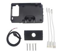 WSUMKH Soporte Carga USB Teléfono Móvil Navegación Motocicleta 12Mm 16Mm 22Mm para R1200GS LC ADV F750GS R1250GS S1000XR R1200RS F 700/800/750/850/650 GS Soporte Montaje Teléfono(with 12mm Clip)