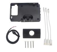 WSUMKH Soporte Carga USB Teléfono Móvil Navegación Motocicleta 12Mm 16Mm 22Mm para R1200GS LC ADV F750GS R1250GS S1000XR R1200RS F 700/800/750/850/650 GS Soporte Montaje Teléfono(with 16mm Clip)