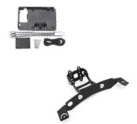 WSUMKH Soporte De Ángulo Ajustable para Teléfono Móvil, Placa De Navegación GPS para Motocicleta para K1200GT K1300GT K 1200 1300 GT Soporte Montaje Teléfono(BC)