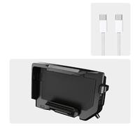 WSUMKH Soporte De Teléfono con GPS Y Carga Inalámbrica Motocicleta para F850GS F750GS F700GS F800GS R1200GS R1250GS R1300GS ADV Soporte Montaje Teléfono(Wireless- White Line)