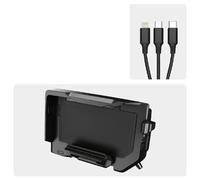 WSUMKH Soporte De Teléfono Inalámbrico para Motocicleta Soporte De Navegación para R1200RS R1100GS R1150GS R1300GS R1250GS ADV S1000R F900R F650GS Soporte Montaje Teléfono(Wireless- Black Line)