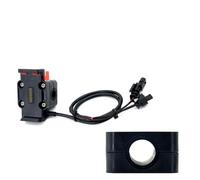 WSUMKH Soporte Navegación GPS para Teléfono Aventura Carga Inalámbrica Compatible con para R1200 R1250 R1300 F750 F850 GS CRF1000L 12 Mm 16 Mm 22 Mm. Soporte Montaje Teléfono(Red - 16mm)