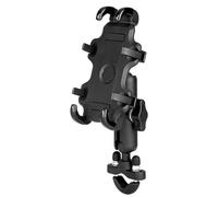 WSUMKH Soporte para Teléfono Motocicleta Carga USB 3.0 Cargador Rápido GPS Soporte para Espejo Retrovisor Manillar Motocicleta Teléfonos Móviles. Soporte Montaje Teléfono(Handlebar Holder)