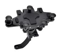 WSUMKH Soporte Teléfono Amortiguación para Motocicleta Y Bicicleta (2024) Aleación Mejorada Ajuste Giratorio Soporte Navegación para Teléfono Móvil. Soporte Montaje Teléfono(H99 Black)