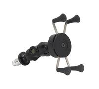 WSUMKH Soporte Teléfono Motocicleta para S1000RR HP4 Horquilla para Manillar Motocicleta Navegación GPS Cargador USB Teléfono Móvil Soporte Montaje Teléfono(Without USB Charger)