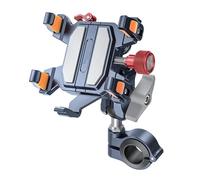 WSUMKH Soporte Universal para Teléfono De Motocicleta Aleación 2025 con Absorción De Impactos Soporte para Navegación. Soporte Montaje Teléfono