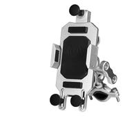 WSUMKH Universal para Teléfono Móvil con Navegación para Motocicleta Soporte para Teléfono Móvil para Bicicleta Cargador Inalámbrico Carga Rápida Soporte Montaje Teléfono(S-Uncharge Handlebar)