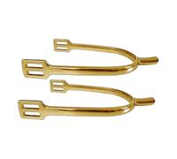 Wswqop 1 Par de Espuelas para Caballo Compactas de Aleación de Zinc Accesorio para Botas de Cowboy Control Efectivo Y Resistente Adecuado para Adultos Entren, Oro