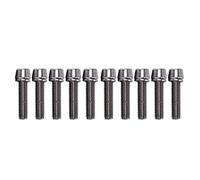Wswqop 10 Tornillos para Bicicleta con Arandelas Y Junta para Vástago de Bicicleta M5/M6 X 20 Mm, Perno Hexagonal Allen, M5