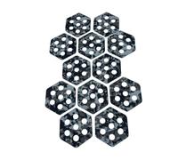 Wswqop 12 Almohadillas Hexagonales Antideslizantes para Tabla de Surf, Material EVA, Y Fáciles de Instalar. Adecuadas para Tablas de Paddle Surf. R