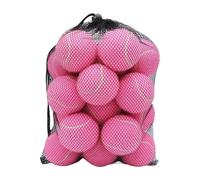 Wswqop 20 Pelotas de Tenis, Pelotas de Práctica, Pelotas de Entrenamiento, Pelotas Deportivas, Elásticas, Hechas de Caucho Y Fieltro, para Opciones de Entren, Rosa