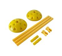 Wswqop 3 Piezas de Obstáculos de Entrenamiento Multiusos Material Plegable Altura Ajustable para Ejercicios de Potencia Adecuado para Fútbol