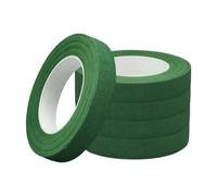 Wswqop 5 Piezas Cinta Floral Accesorios para Manualidades Envoltura de Decorativa Función Adhesiva Fácil de Usar Adecuada para de Boda Y Decoraci, Verde