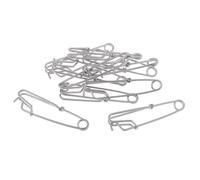 Wswqop 5 Piezas Clips Largos Pesca Conector Giratorio Acero Inoxidable Resistente Multifunción Fáciles de Usar Adecuados para Pesca Camaronera, Plata, M - 10pcs