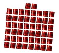 Wswqop 50 Piezas Anillos para Palomas Etiquetas Reutilizables Bandas para Patas de Paloma Anillos de Identificación de Aluminio Cómodo Adecuado para, Rojo
