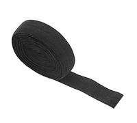 Wswqop Banda Elástica para Coser Rollo de Banda Plana Cuerda Flexible de Nylon Elástico 10m Indicada para Confección Accesorios Textiles Manualidade, Negro